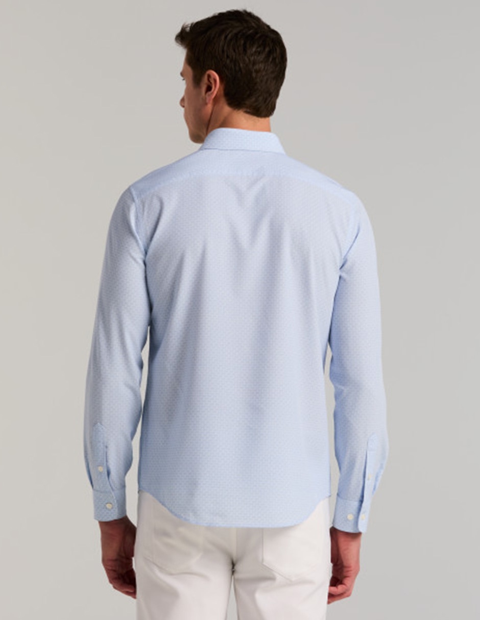 Camisa casual perry ellis manga larga para hombre