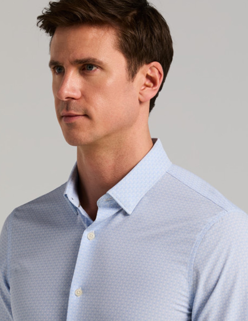 Camisa casual perry ellis manga larga para hombre