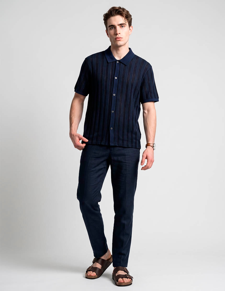 Camisa casual manga corta para hombre