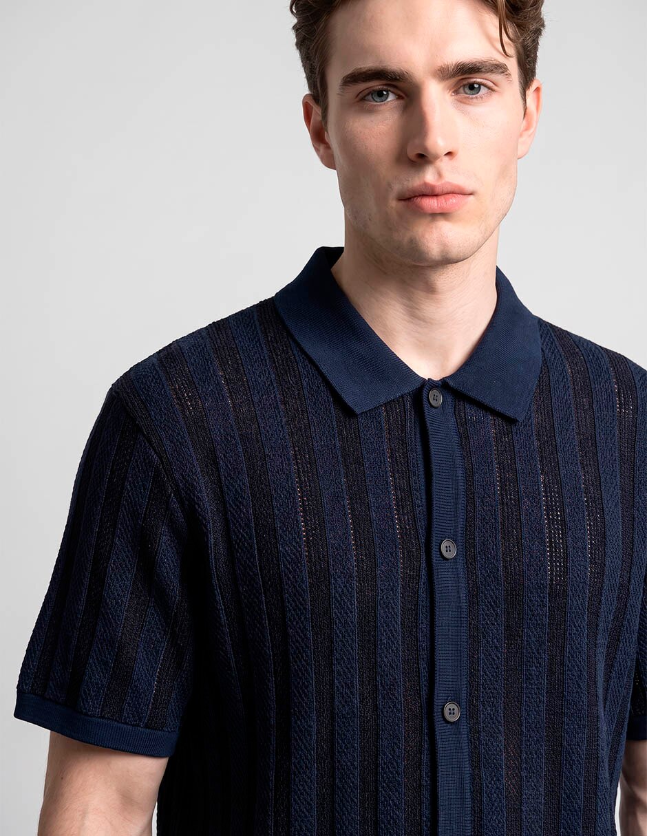 Camisa casual manga corta para hombre 7