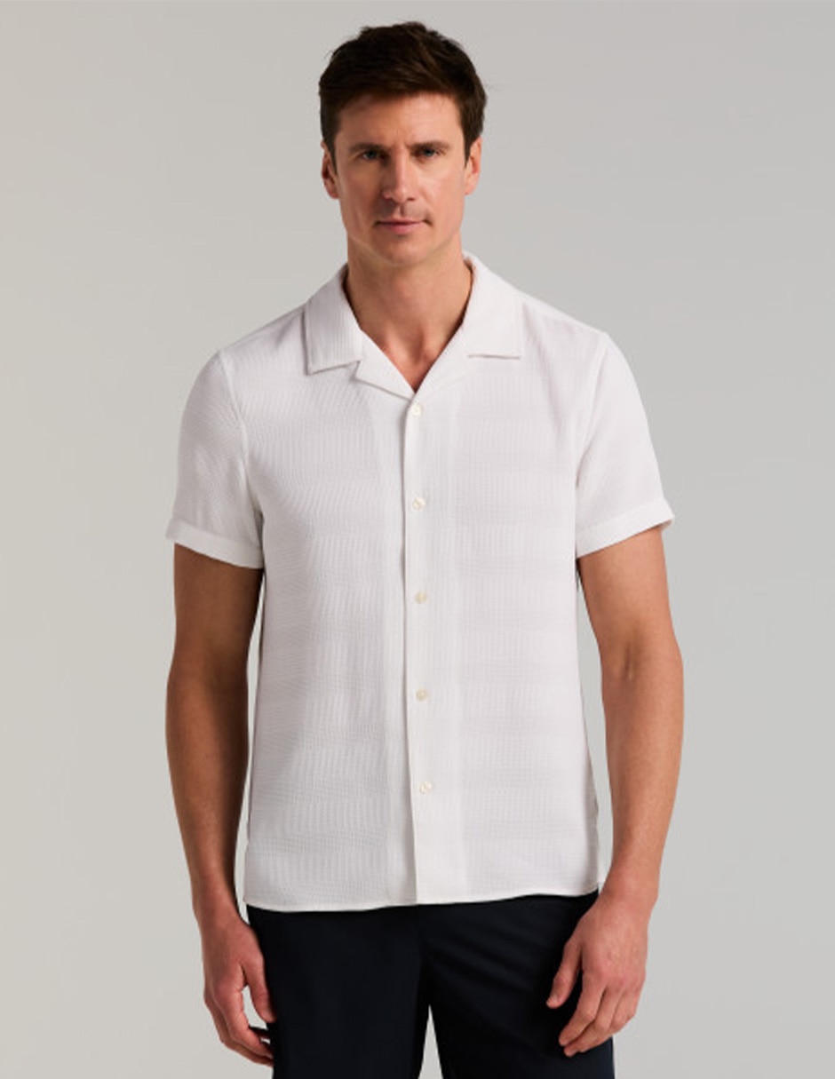 Camisa casual manga corta para hombre