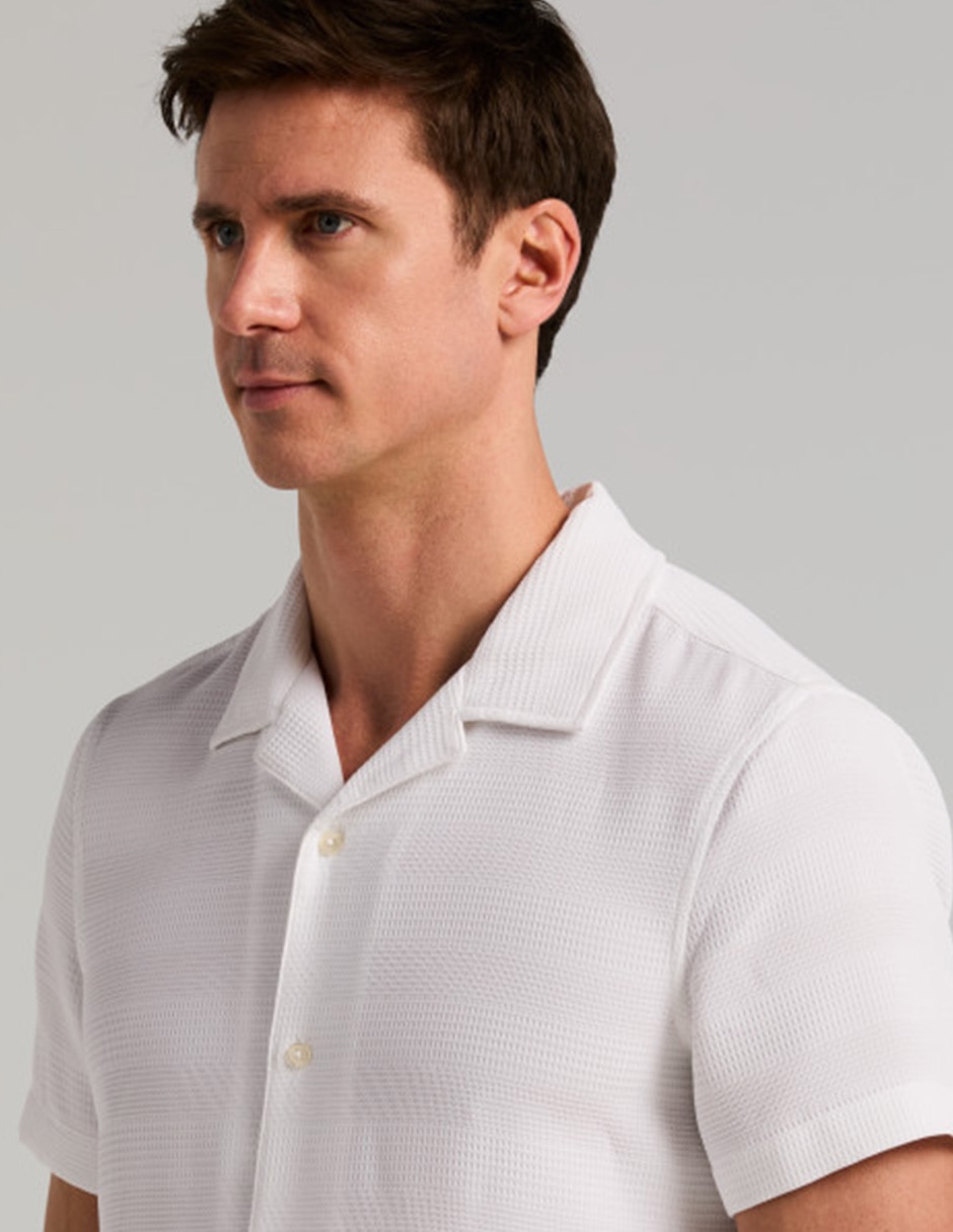 Camisa casual manga corta para hombre 4