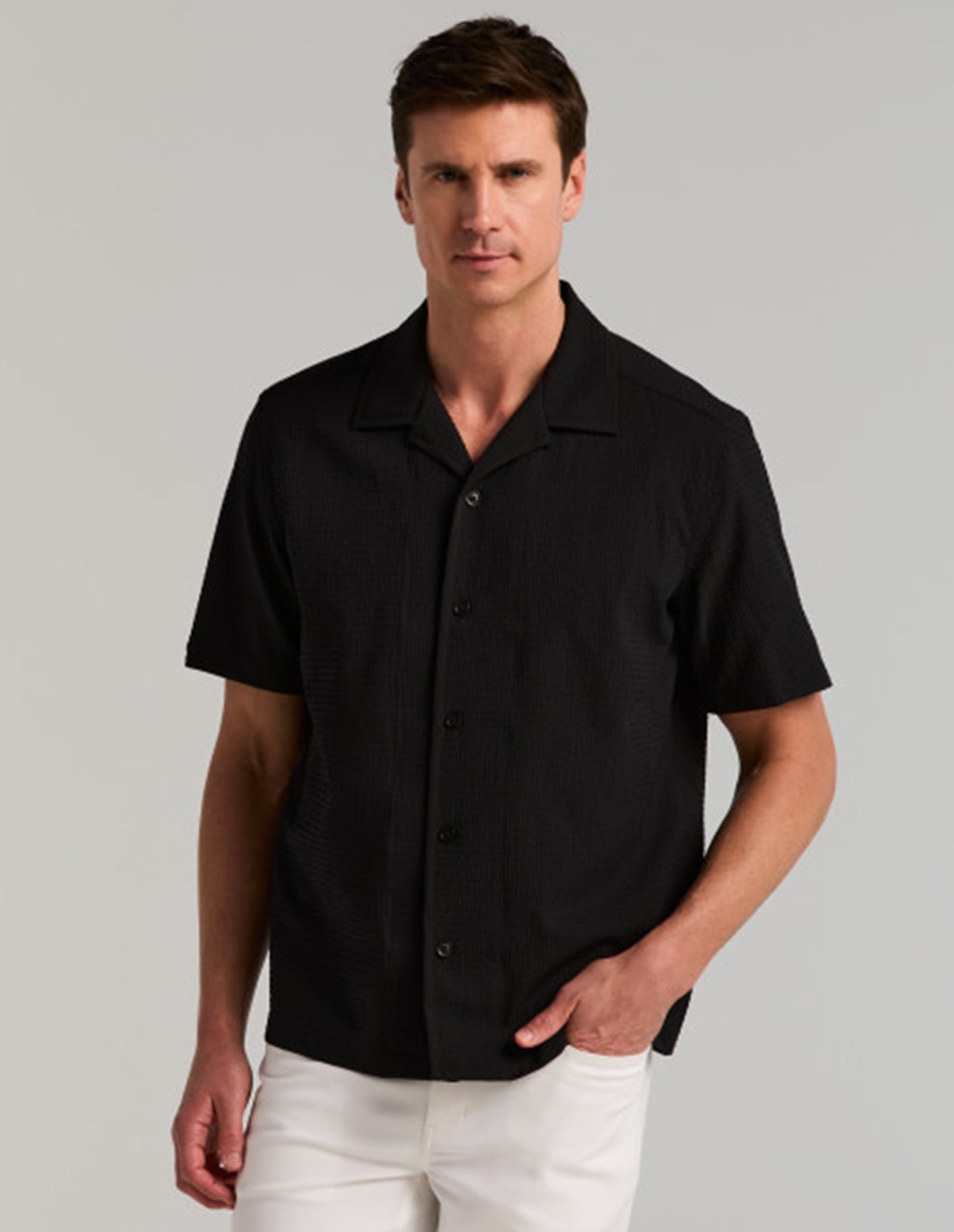 Camisa casual manga corta para hombre