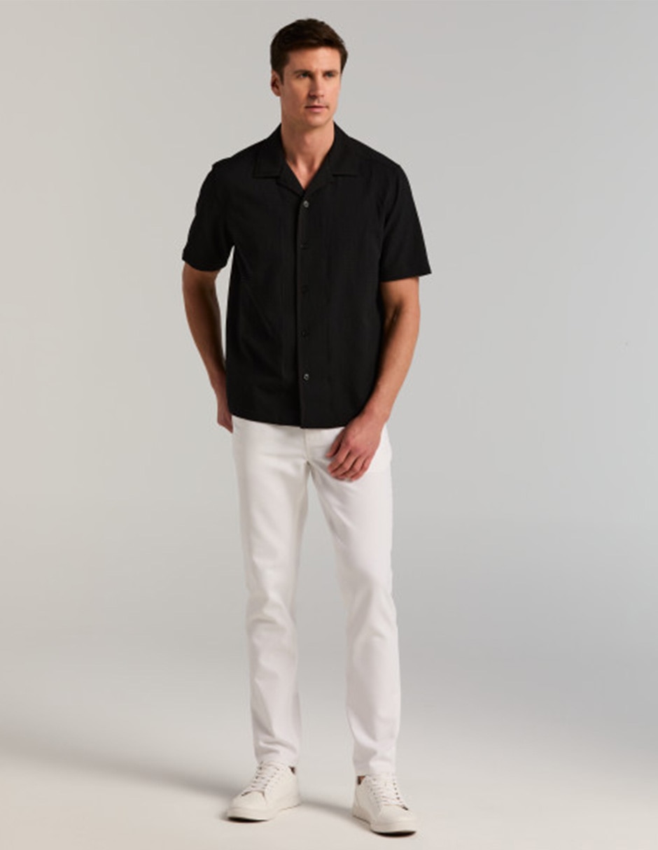 Camisa casual manga corta para hombre 4