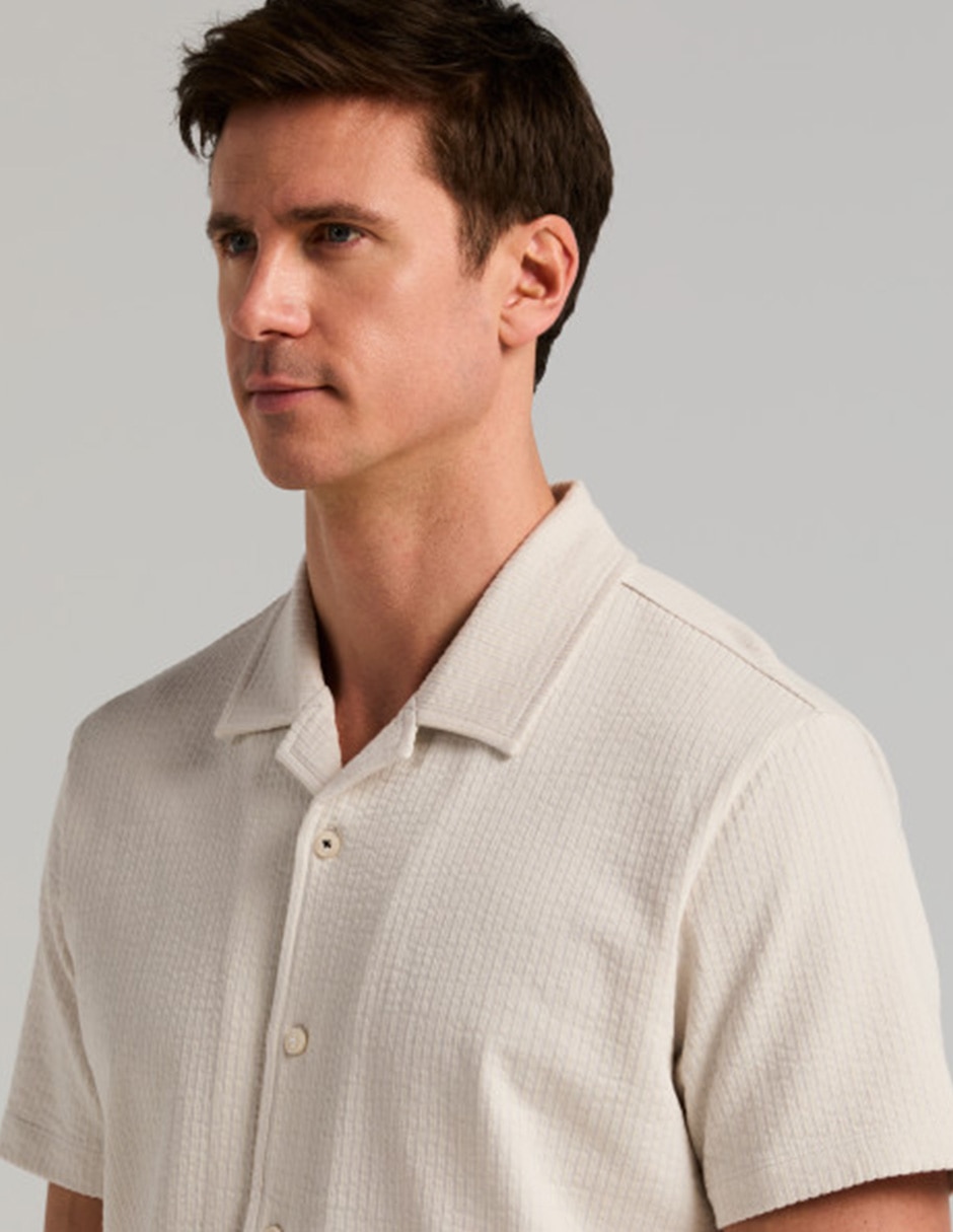 Camisa casual manga corta para hombre 4