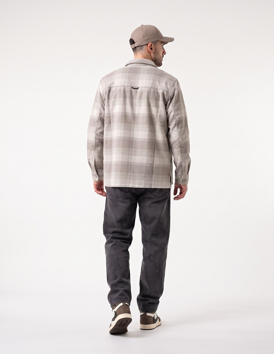 Chamarra casual con bolsillos para hombre