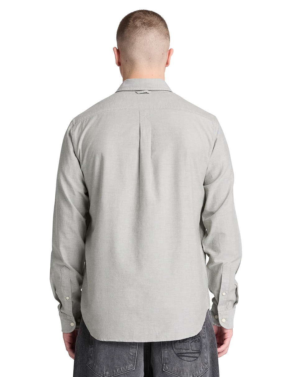 Camisa casual manga larga para hombre 3
