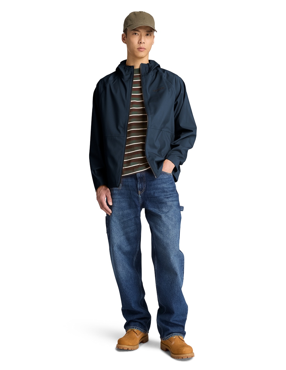 Chamarra casual impermeable con capucha para hombre 3