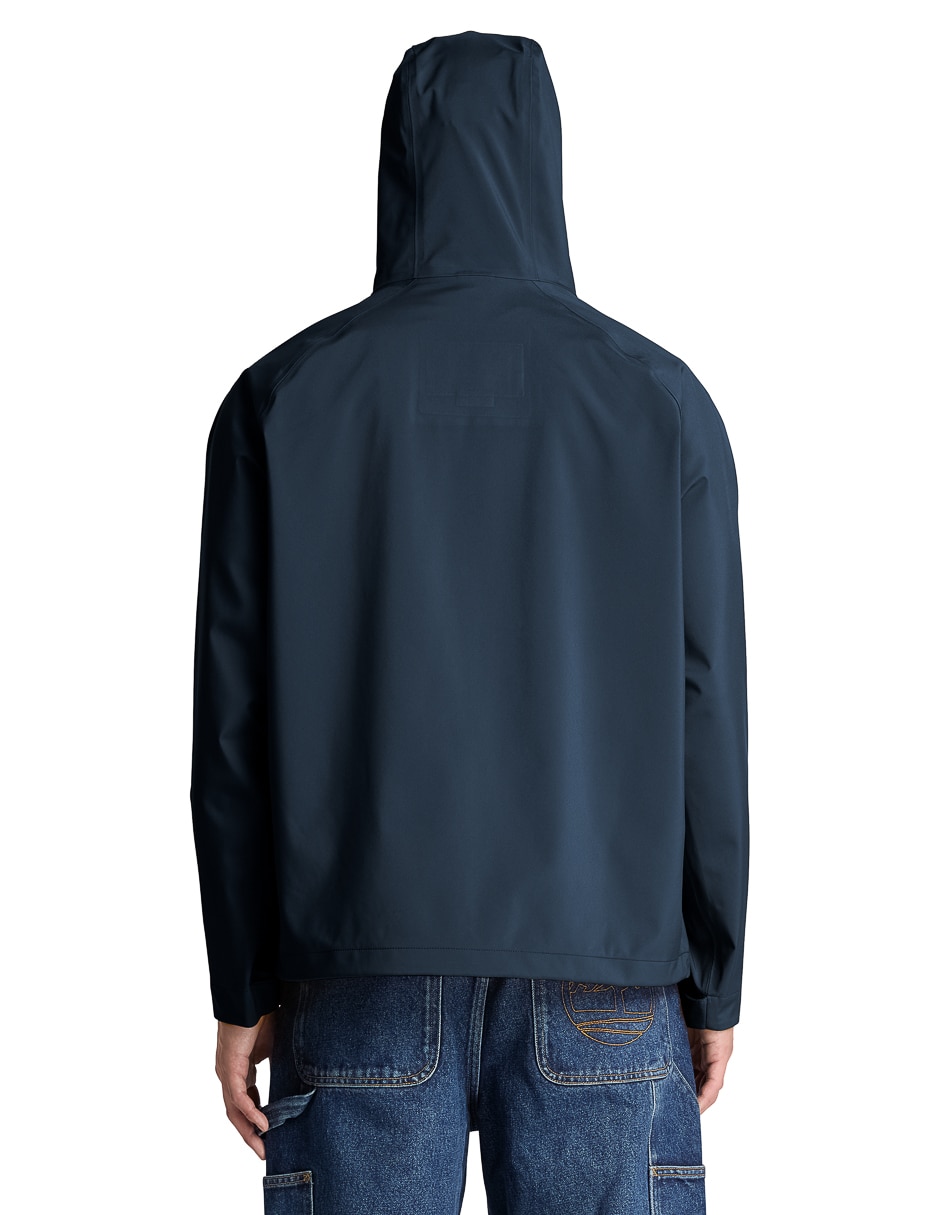 Chamarra casual impermeable con capucha para hombre 4