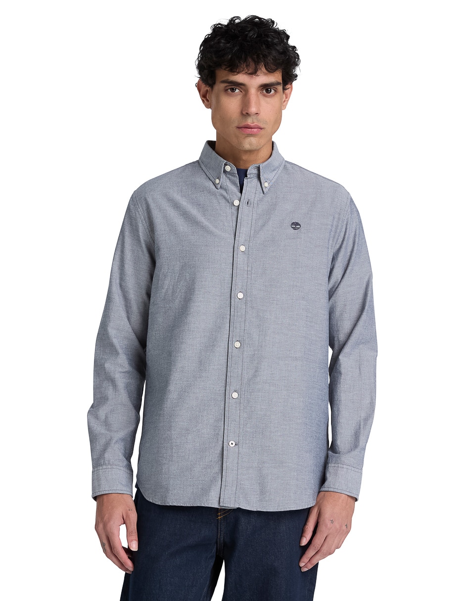 Camisa casual y poliéster manga larga para hombre Camisa casual y poliéster manga larga para hombre