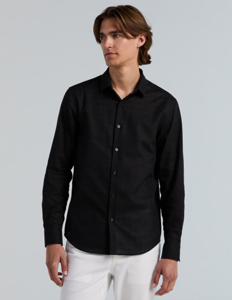 Camisa casual manga larga para hombre Camisa casual manga larga para hombre