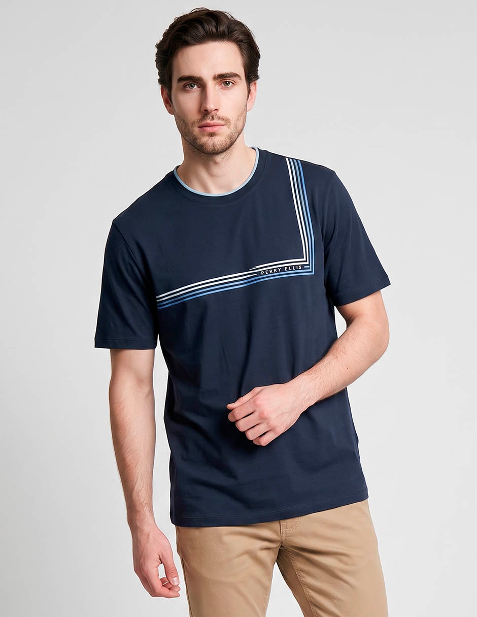 Playera cuello redondo para hombre