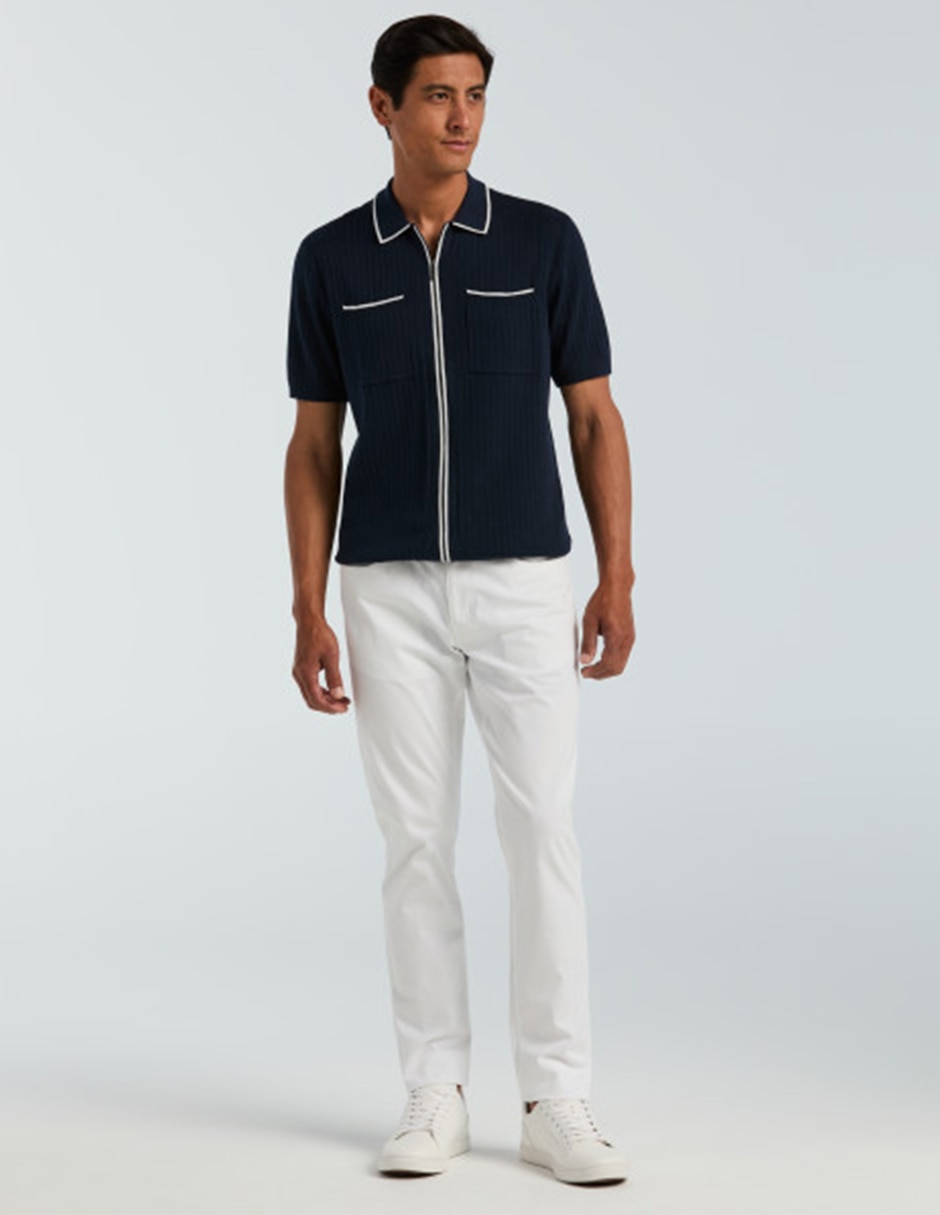 Camisa casual perry ellis manga corta para hombre