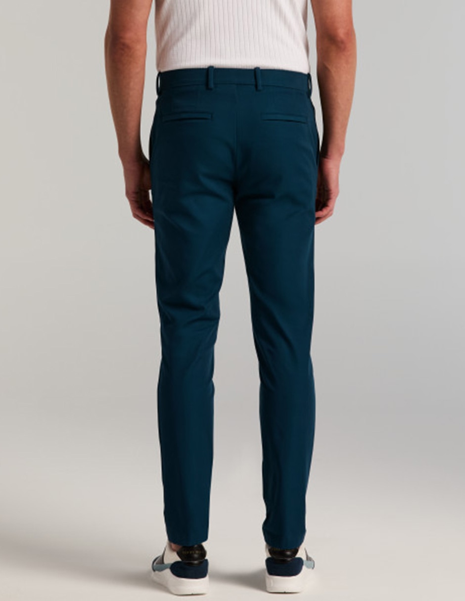 Pantalón casual chino slim de algodón para hombre 3