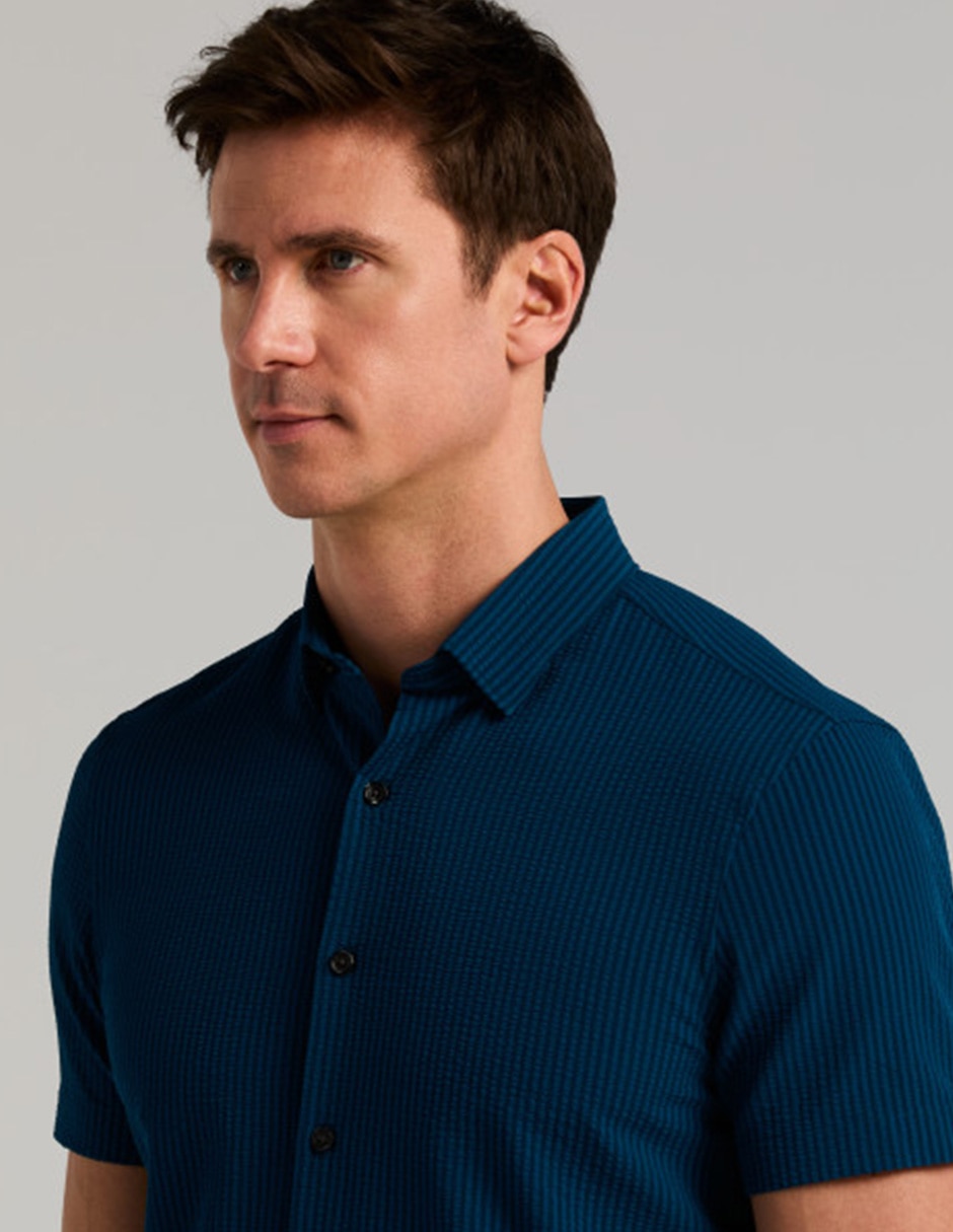 Camisa casual manga corta para hombre 3