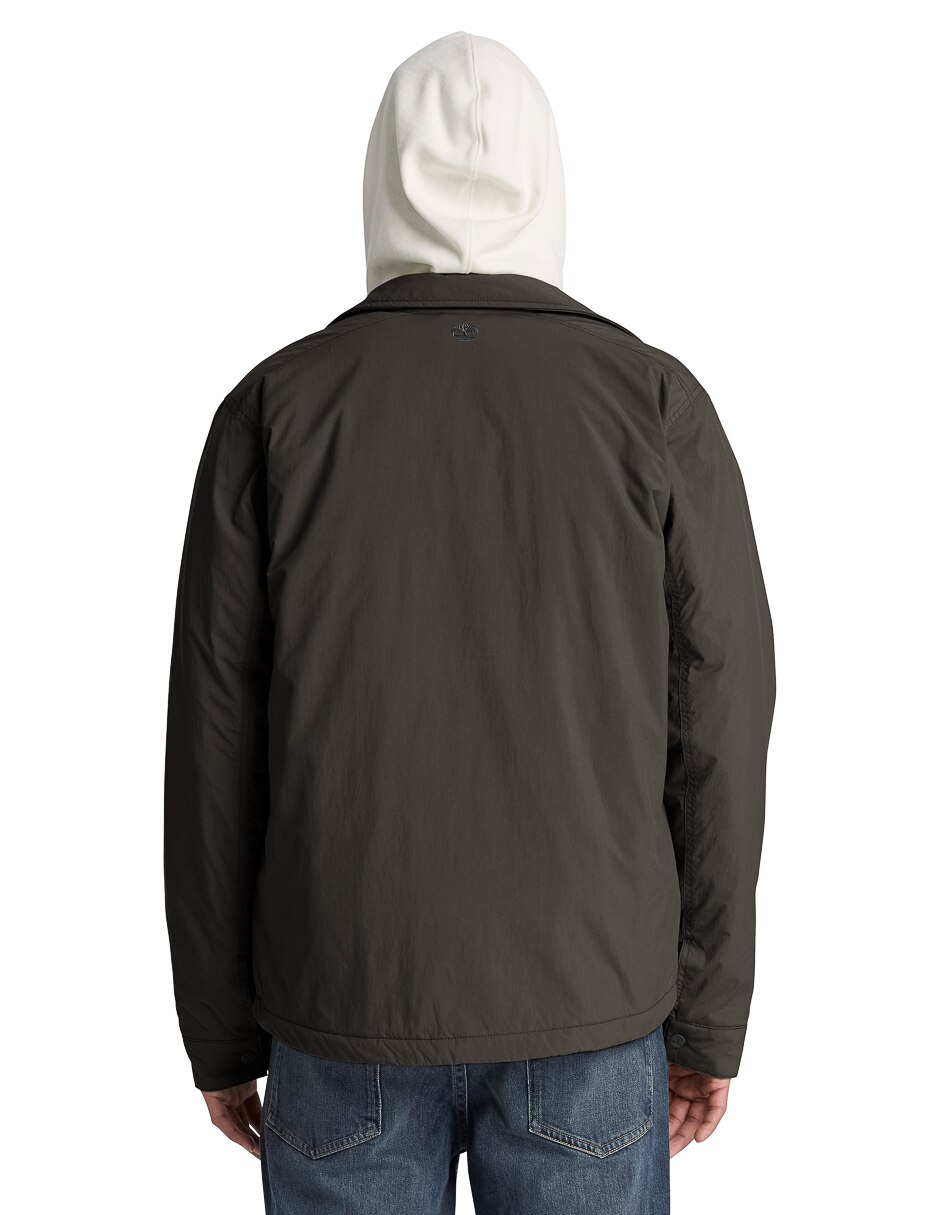 Chamarra casual Dwr Shacket con bolsillos para hombre 5
