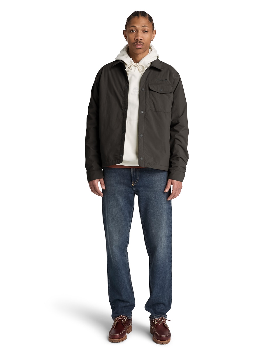 Chamarra casual Dwr Shacket con bolsillos para hombre 4