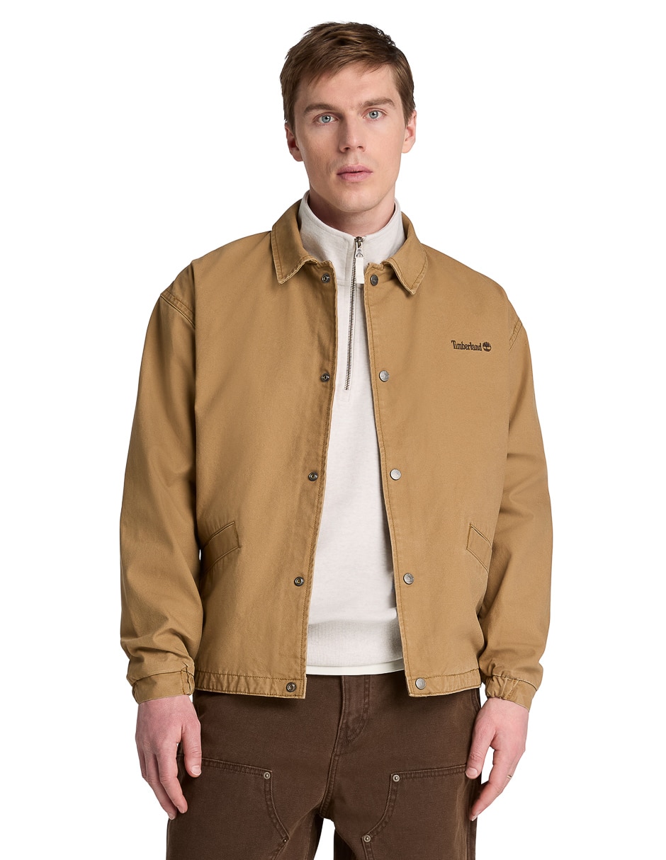 Chamarra casual Coach Jacket con bolsillos para hombre