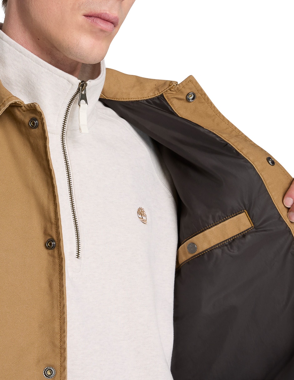 Chamarra casual Coach Jacket con bolsillos para hombre