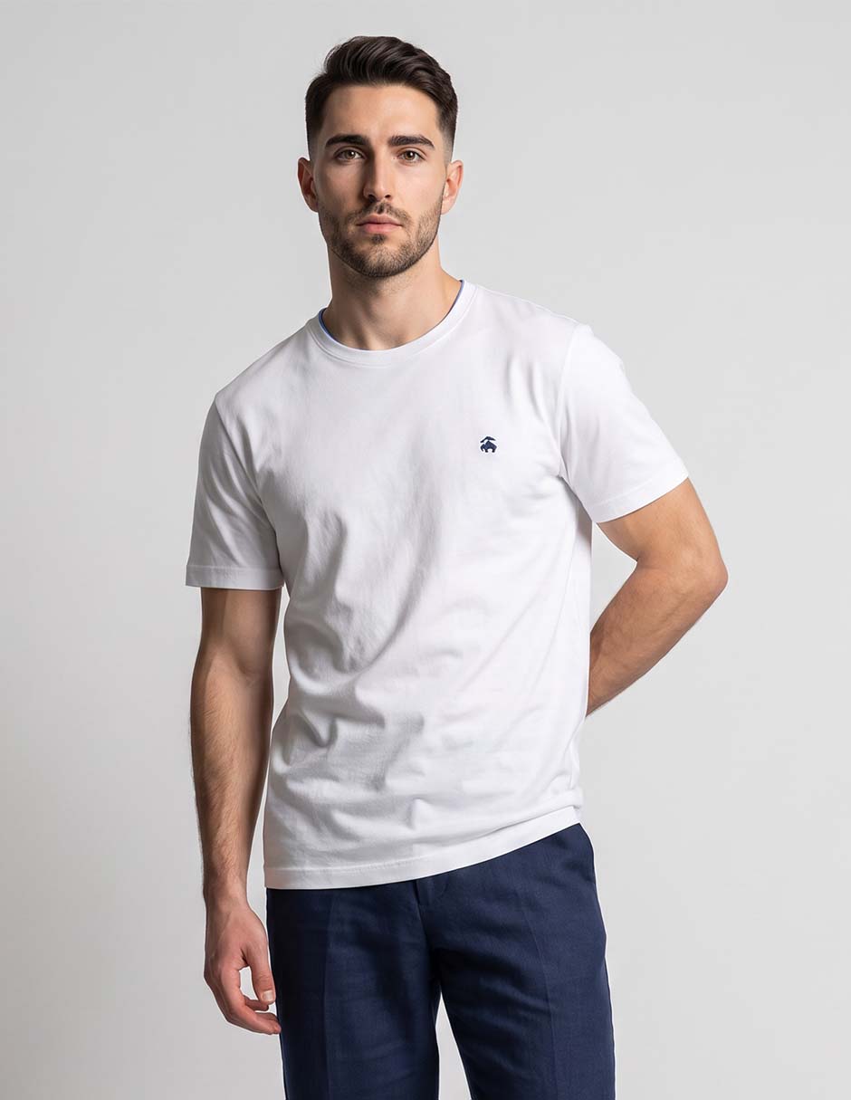 Playera brooks brothers cuello redondo para hombre Playera brooks brothers cuello redondo para hombre