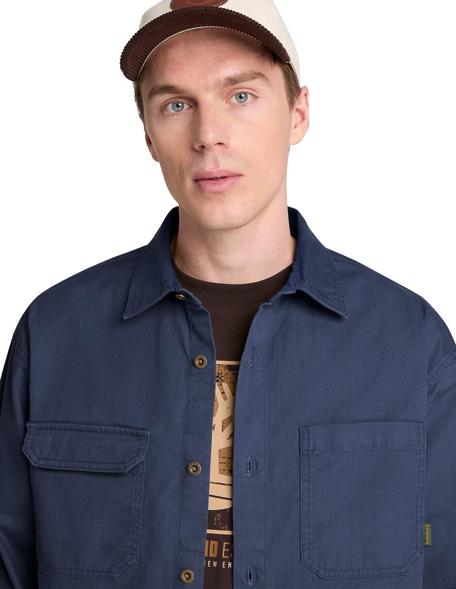 Camisa casual manga larga para hombre 5