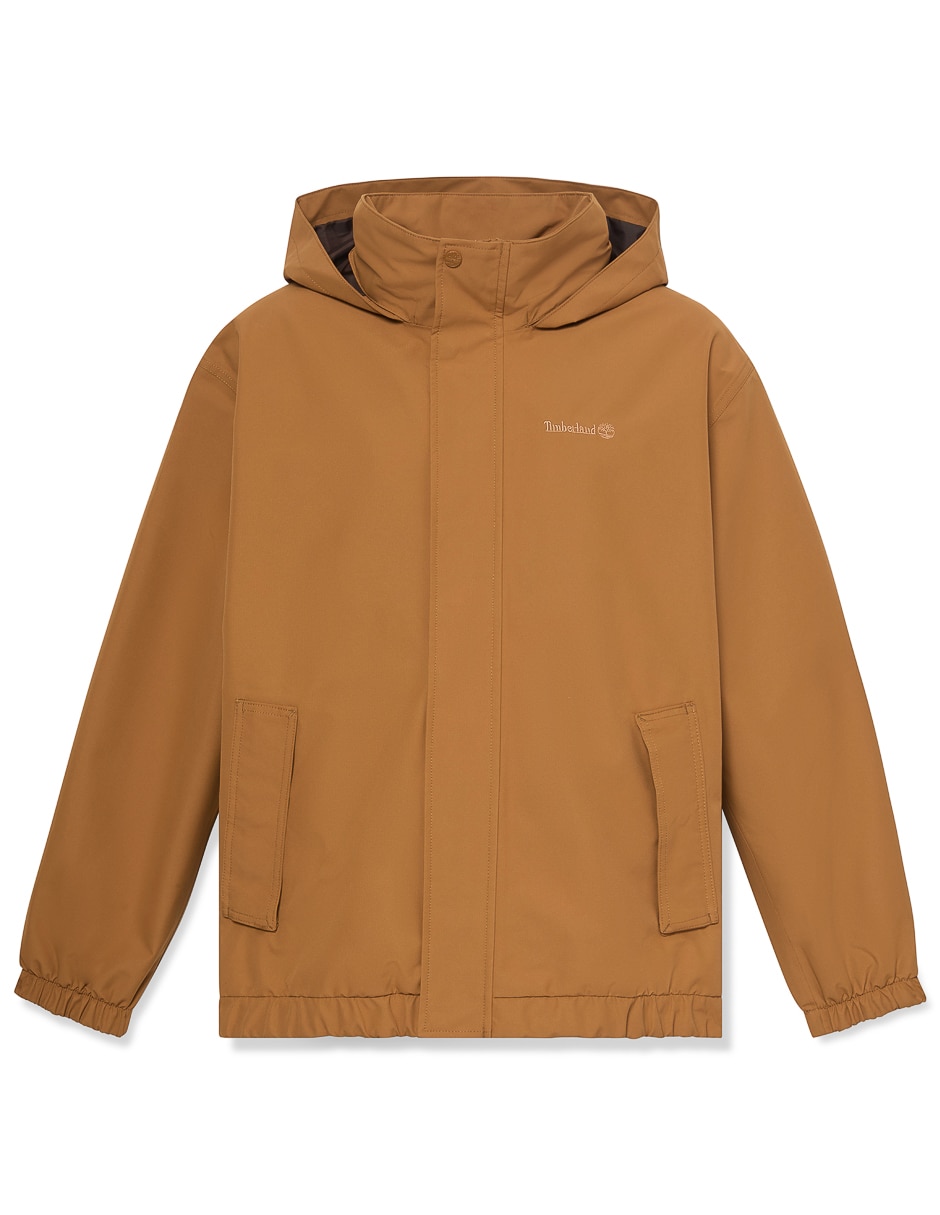 Chamarra bomber impermeable con bolsillos para hombre