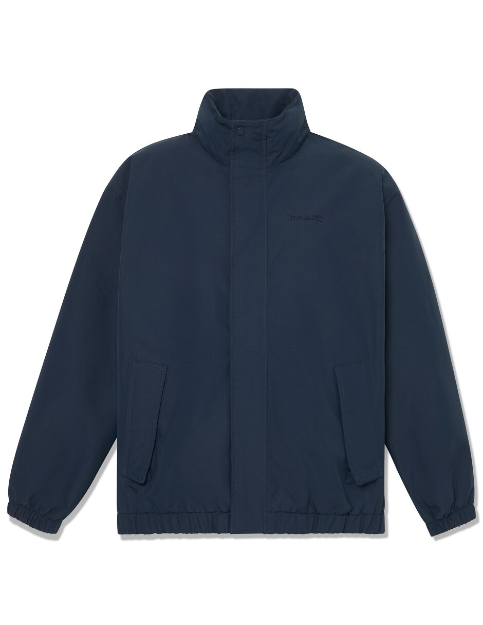 Chamarra bomber impermeable con capucha para hombre