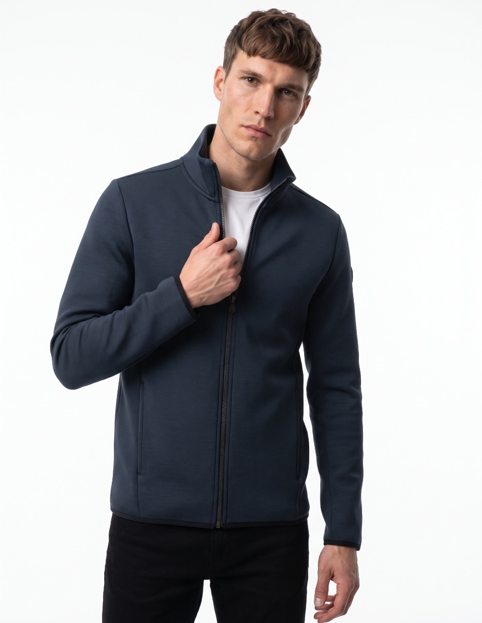 Chamarra casual con bolsillos para hombre Chamarra casual con bolsillos para hombre