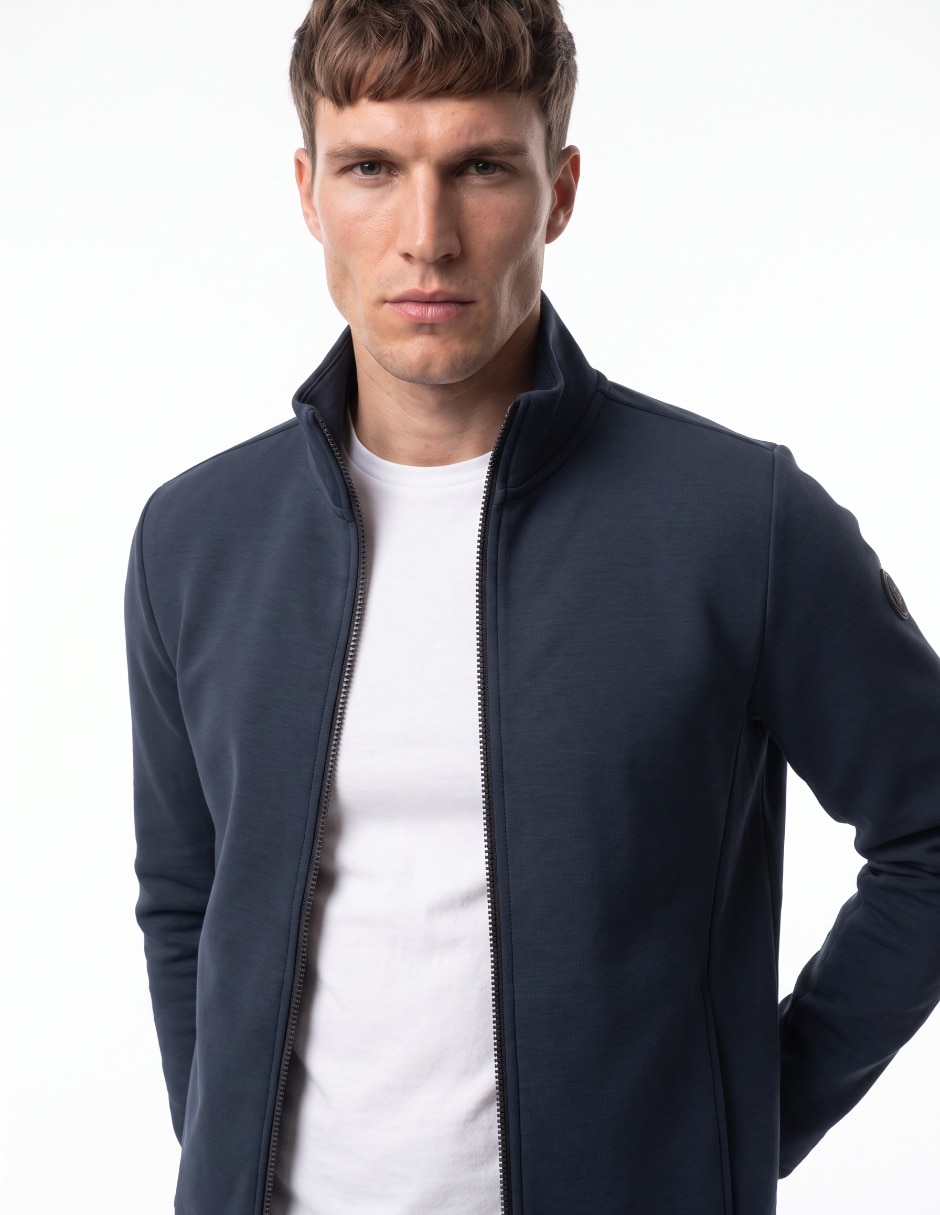 Chamarra casual con bolsillos para hombre 4