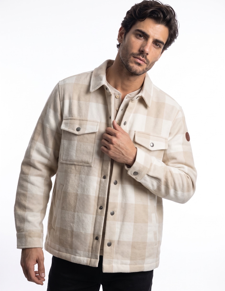 Sobrecamisa casual manga larga para hombre Sobrecamisa casual manga larga para hombre