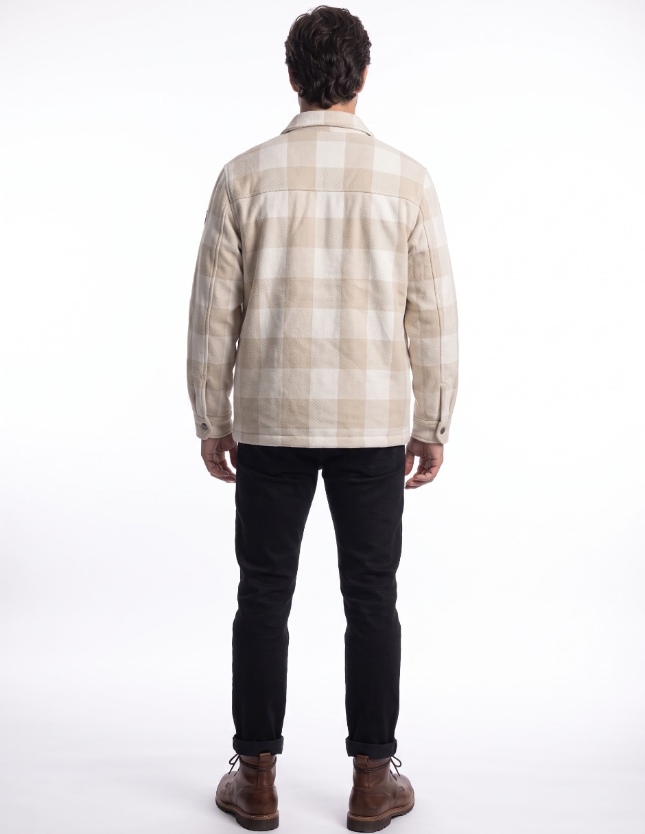 Sobrecamisa casual manga larga para hombre 2