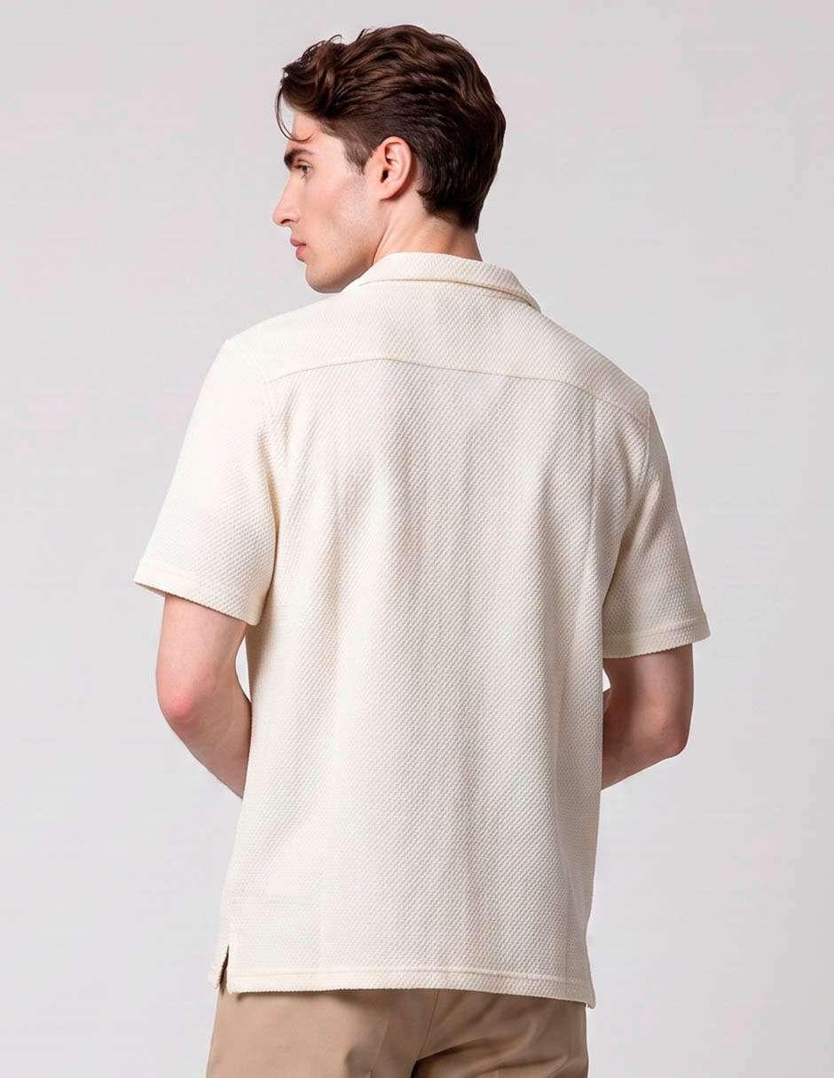 Camisa/sobrecamisa casual de algodón manga corta para hombre 2