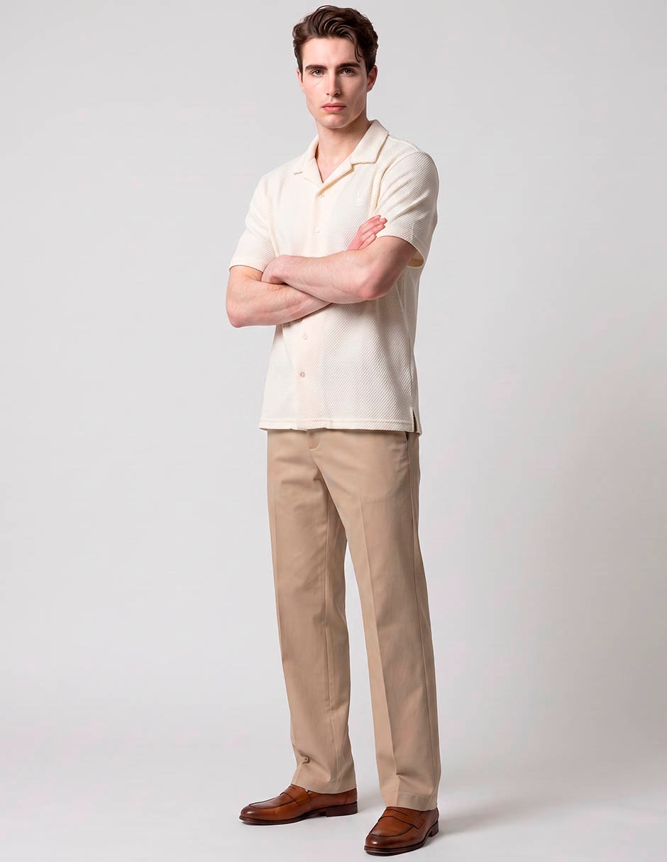 Camisa/sobrecamisa casual de algodón manga corta para hombre 3