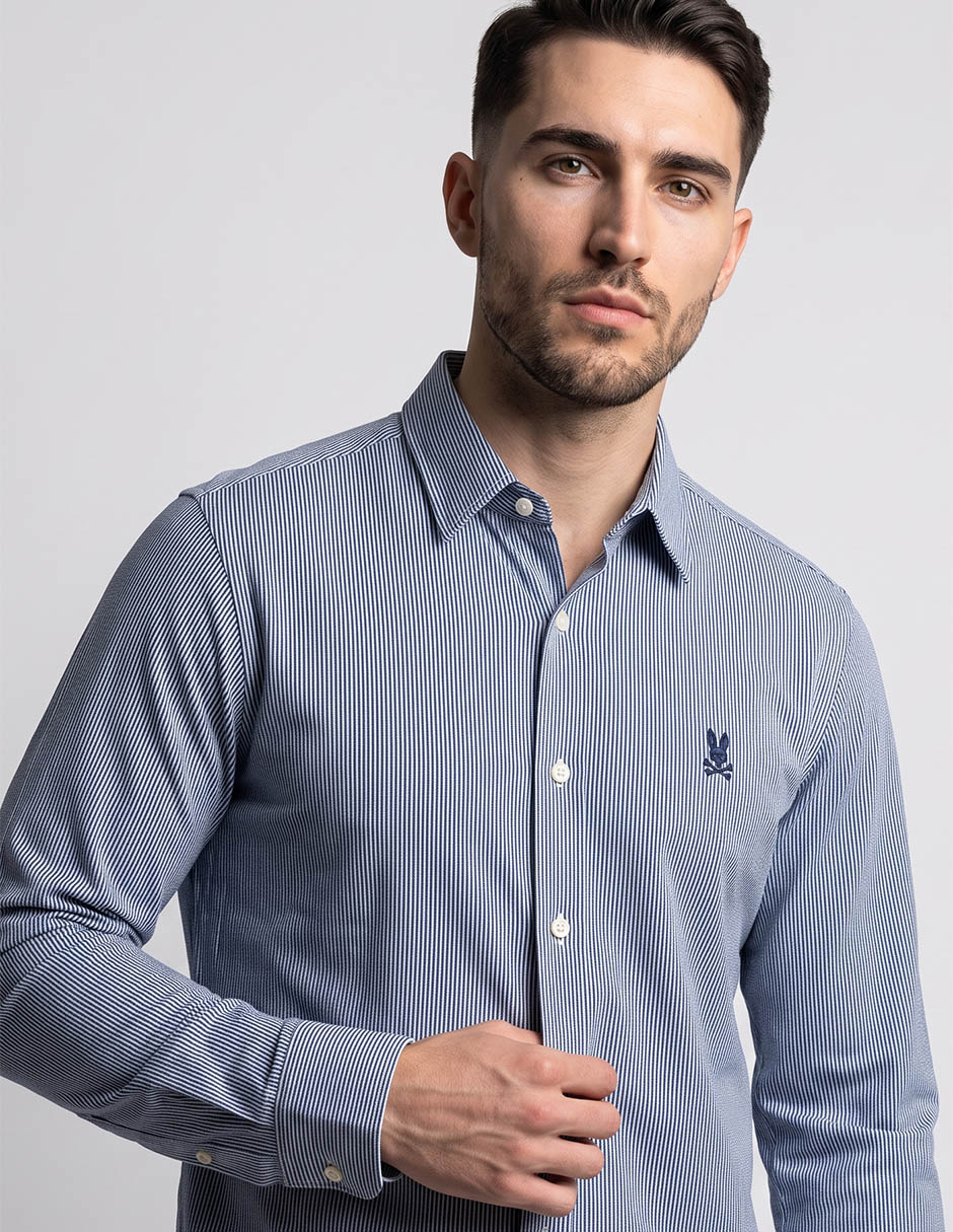Camisa casual de algodón manga larga para hombre 4