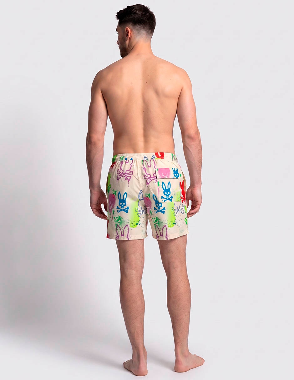 Traje de baño Psycho Bunny con bolsillos para hombre