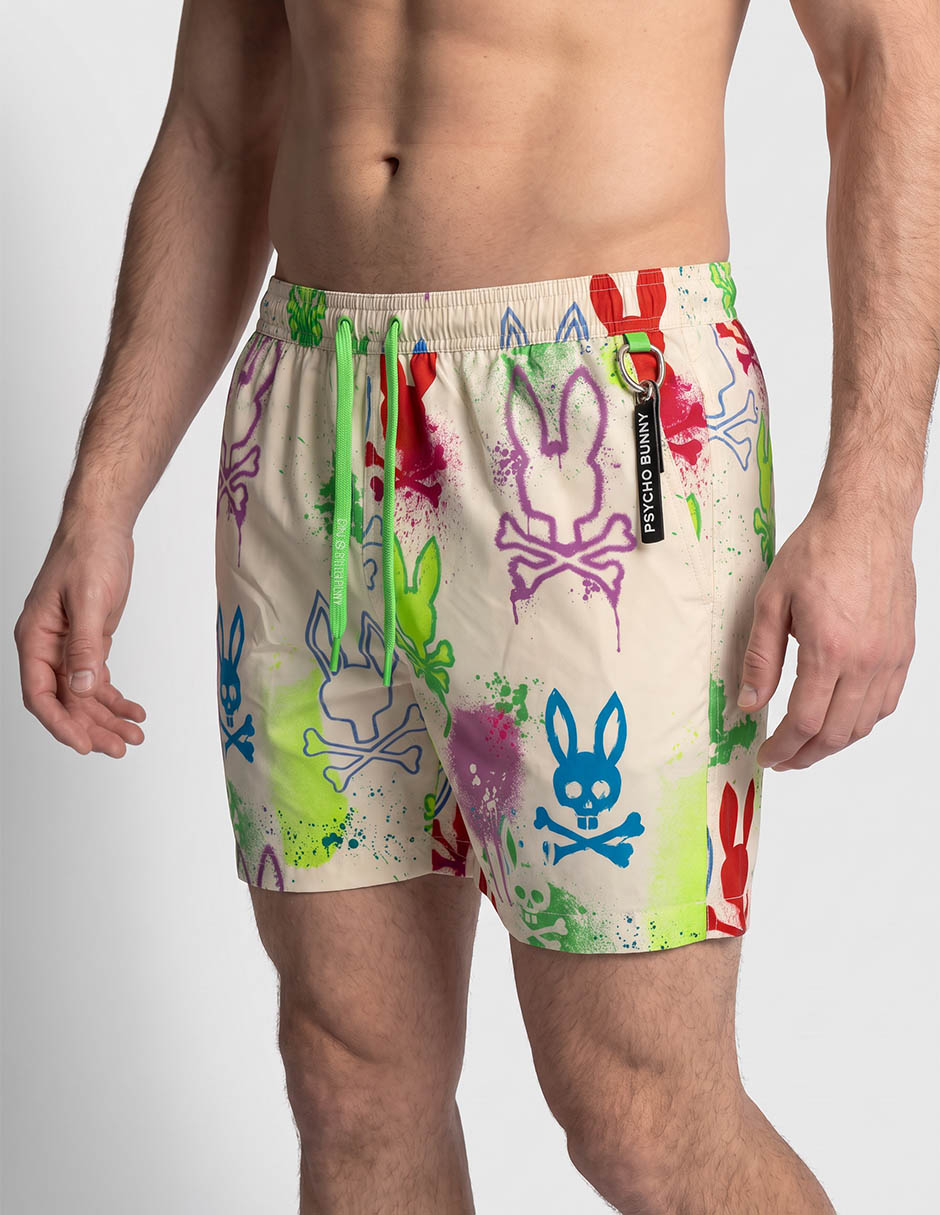 Traje de baño Psycho Bunny con bolsillos para hombre