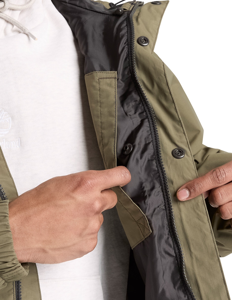 Chamarra casual impermeable con bolsillos para hombre 4