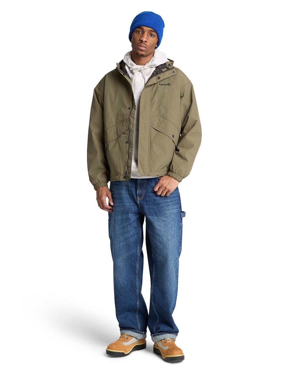 Chamarra casual impermeable con bolsillos para hombre 5