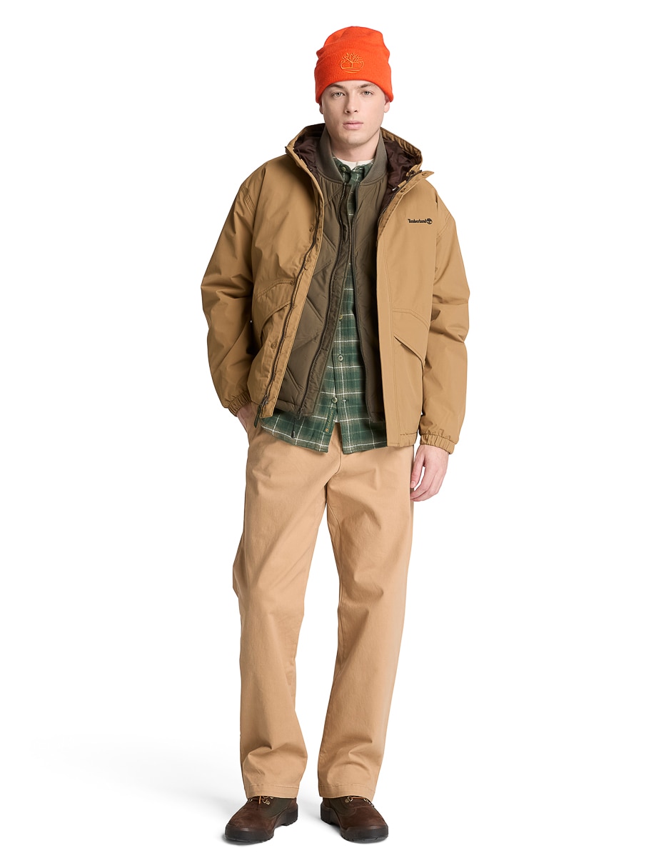 Chamarra casual impermeable con bolsillos para hombre 2