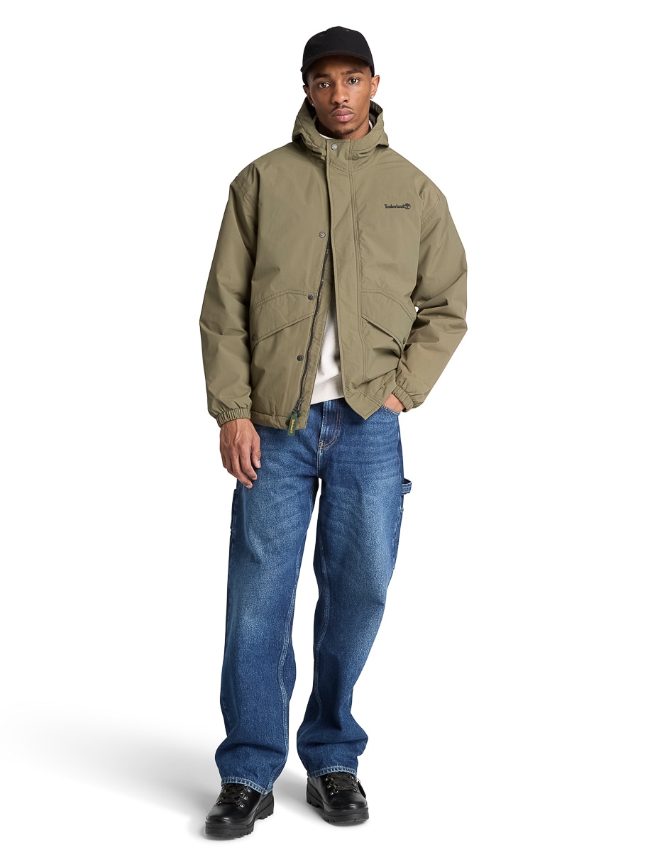 Chamarra casual impermeable con bolsillos para hombre 5