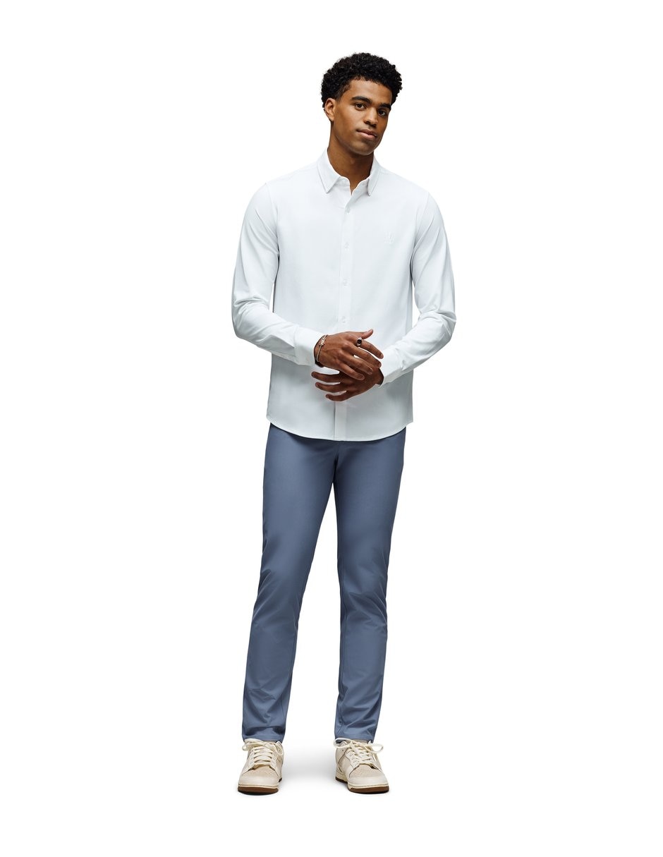 Camisa casual de algodón manga larga para hombre Camisa casual de algodón manga larga para hombre