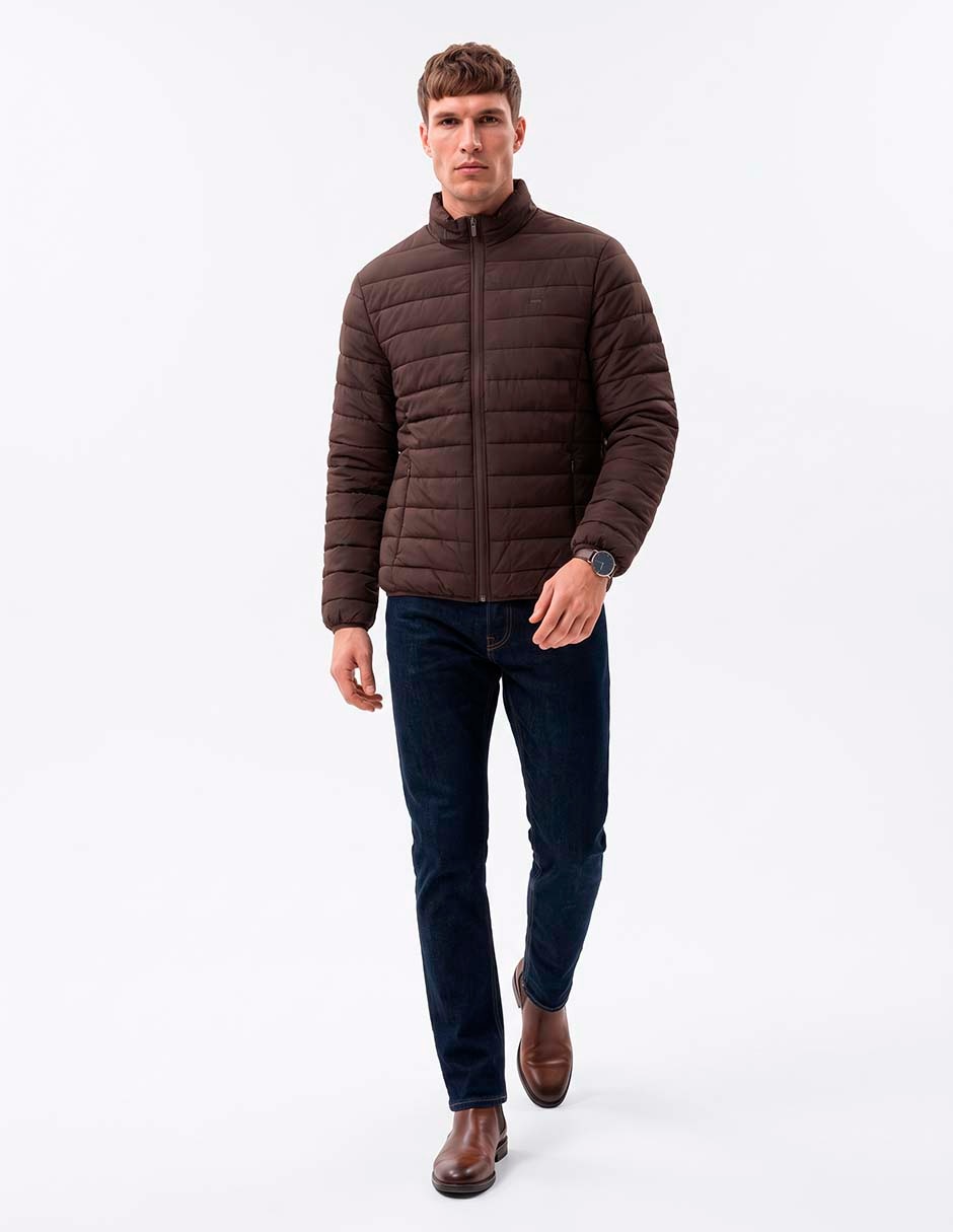 Chamarra capitonada con bolsillos para hombre Chamarra capitonada con bolsillos para hombre