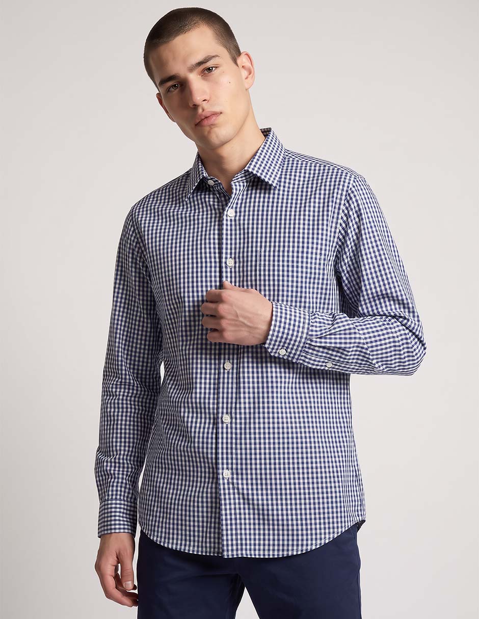 Camisa de vestir manga larga para hombre