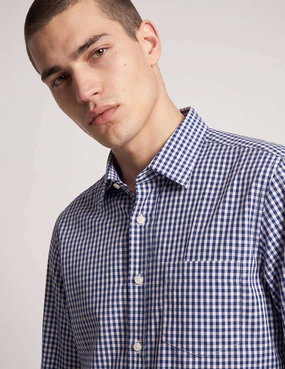 Camisa de vestir oi26 manga larga para hombre 2