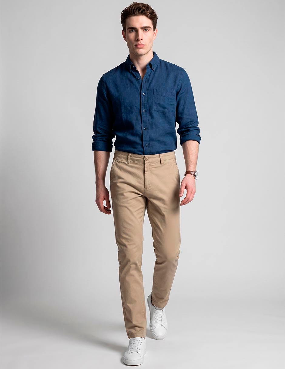 Pantalón chino slim para hombre 2