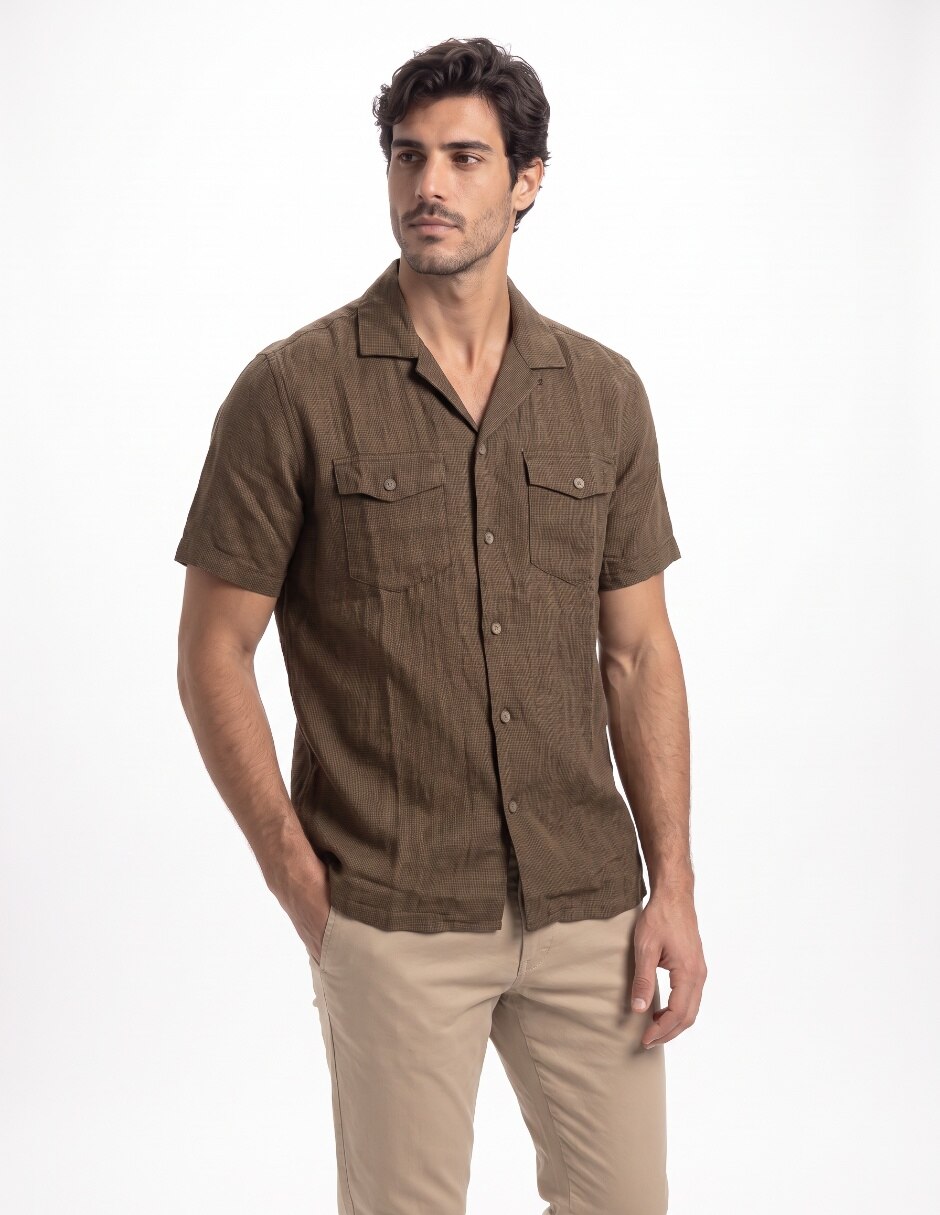 Camisa de vestir de algodón manga larga para hombre Camisa de vestir de algodón manga larga para hombre