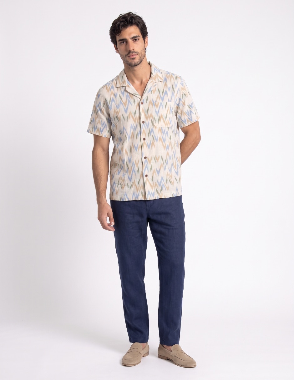 Camisa de vestir de algodón manga larga para hombre 3