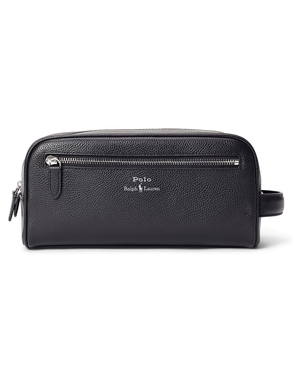 Bolsa neceser de piel para hombre
