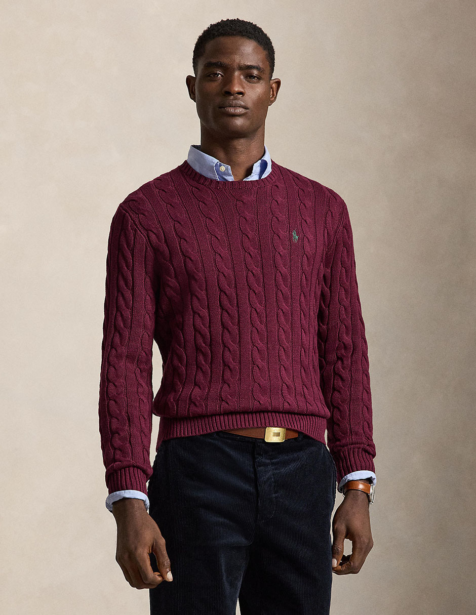 Suéter cuello redondo para hombre