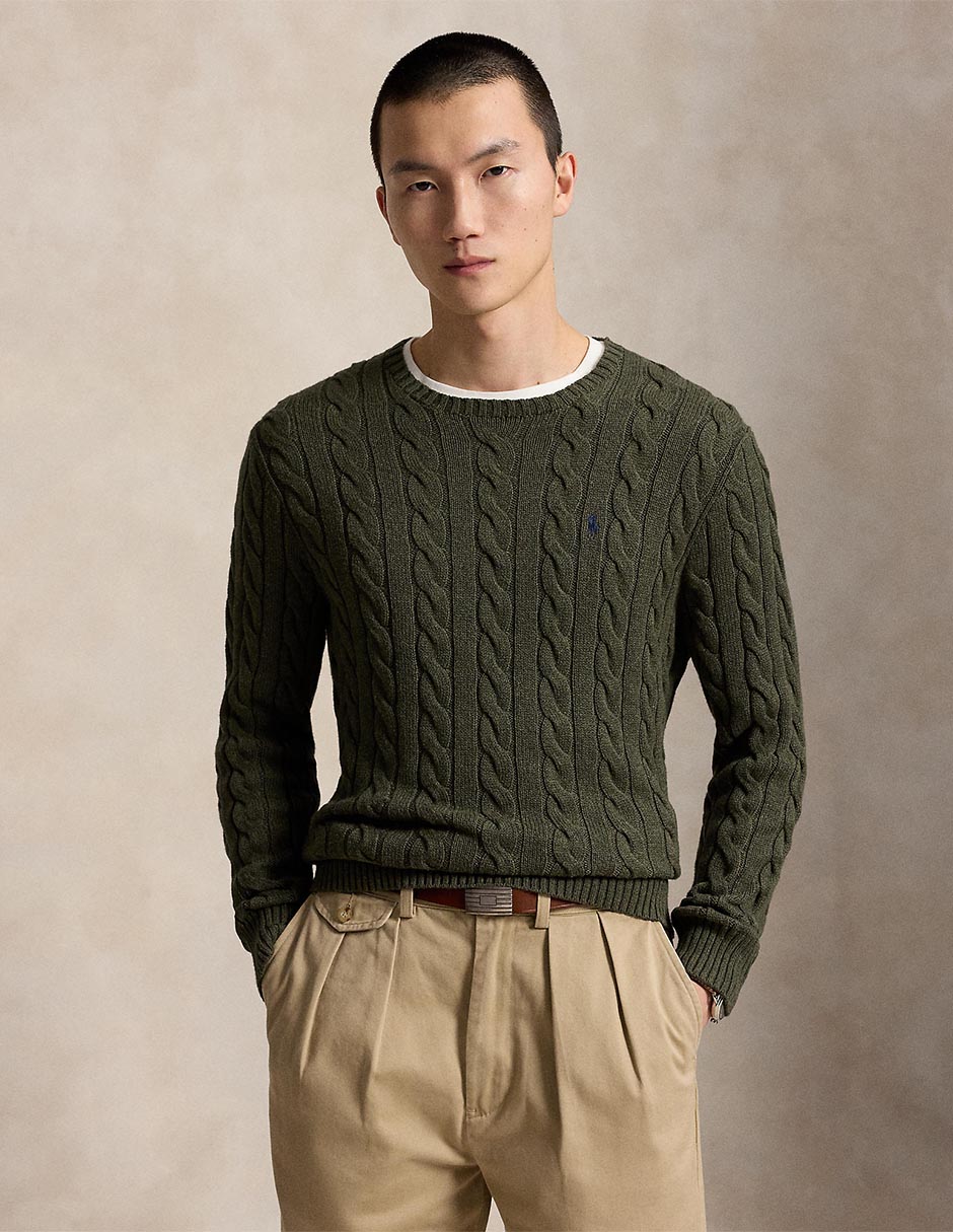 Suéter cuello redondo para hombre